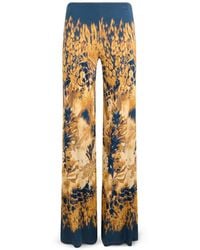 Alberta Ferretti - Flared Broek Met Print - Lyst