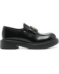 Love Moschino - Logo-Plaque Loafers - Lyst