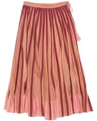 Niu - Striped Maxi Skirt - Lyst