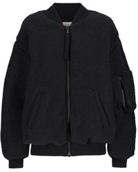 Laneus - Bouclé Bomber Jacket - Lyst