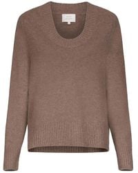 Loulou de Saison - U Neck Ribbed Baji Sweater - Lyst