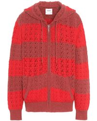Barrie - Striped Zip-Up Hoodie - Lyst
