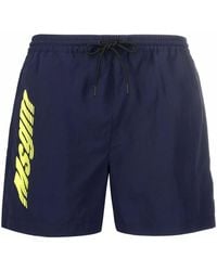 MSGM - Logo-Print Drawstring Swim Shorts - Lyst