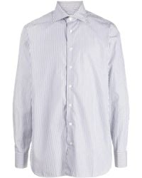 Lardini - Gestreept Overhemd - Lyst