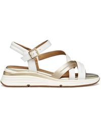Geox - Elowynne Crossover-Strap Sandals - Lyst