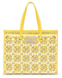Dolce & Gabbana - Large Majolica-print Canvas Tote Bag - Lyst