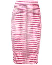 Missoni - Striped Rib-knit Skirt - Lyst