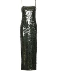 ROTATE BIRGER CHRISTENSEN - Maxi Length Spaghetti Strap Dress With Square Neck - Lyst