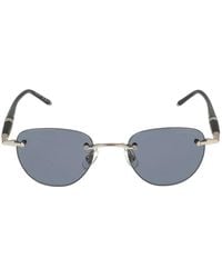 Montblanc - Rimless Geometric-Frame Sunglasses - Lyst