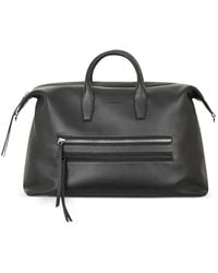 John Richmond - Grained-Leather Holdall Bag - Lyst