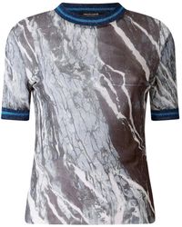 Roberto Cavalli - Marble-Print T-Shirt - Lyst