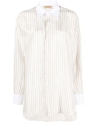 Barena - Striped Longline Shirt - Lyst