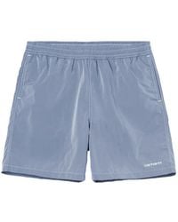 Carhartt - Logo-Embroidery Swim Shorts - Lyst