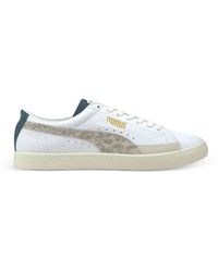 PUMA - Basket Snakeskin-Effect Sneakers - Lyst