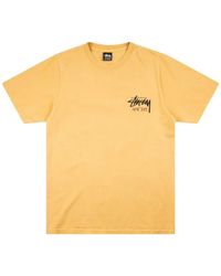 Stussy - New York Cotton T-Shirt - Lyst
