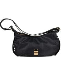 Borbonese - Bolso de hombro Luna con placa del logo - Lyst