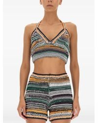 Miista - Top Corto Con Cuello Halter - Lyst