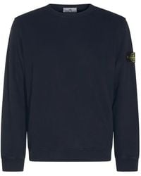 Stone Island - Sweat 6100049 En Polaire De Coton Biologique Brossé - Lyst