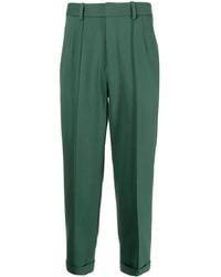 Shiatzy Chen - Pressed-Crease Wool Tailored Trousers - Lyst