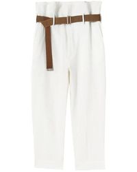 Plan C - Pantalon À Taille Haute - Lyst