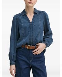 Mos Mosh - Mmfozi V-Neck Embroidered Blouse - Lyst