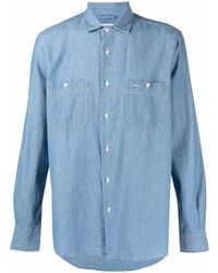 Aspesi - Camisa Vaquera Con Botones - Lyst