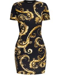 Versace Jeans Couture - バロックプリント Tシャツワンピース - Lyst