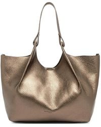 Gianni Chiarini - Dua Metallic Leather Tote Bag - Lyst