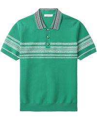 Wales Bonner - Striped Polo Shirt - Lyst
