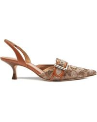 COACH - Margot Slingback In Crystal Signature Jacquard - Lyst