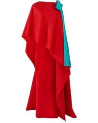 Carolina Herrera - Column Gown With Cape - Lyst