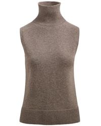 Brandon Maxwell - Bruno Sleeveless Turtleneck Vest - Lyst