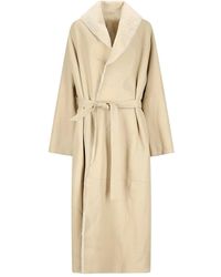 Magda Butrym - Belted Leather Coat - Lyst