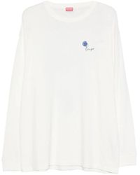 KENZO - Floral-Print Sweater - Lyst