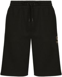 Dolce & Gabbana - Shorts sportivi con ricamo - Lyst