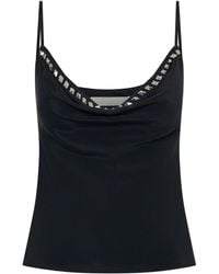 Dion Lee - Studded Cowl-neck Top - Lyst