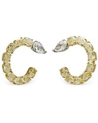 Jewels Aficionado - 18Kt Gelbgoldcreolen Mit Diamanten - Lyst