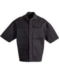 Rick Owens - Short-Sleeve Flap-Pocket Shirt - Lyst