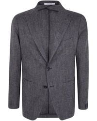 Tagliatore - Montecarlo Herringbone Blazer - Lyst