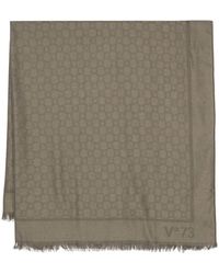 V73 - Logo-Pattern Scarf - Lyst