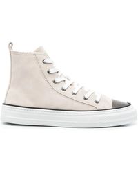 Brunello Cucinelli - Monili-Embellished High-Top Sneakers - Lyst