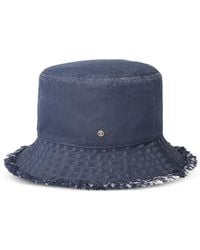 Maison Michel - Jason Fringed Appliqué Hat - Lyst