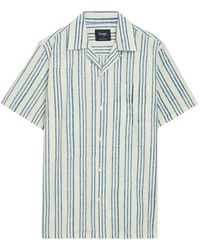 Drake's - Striped Short-Sleeve Shirt - Lyst