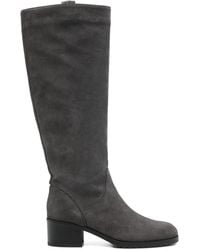 Doucal's - Suede 50Mm Block-Heel Boots - Lyst