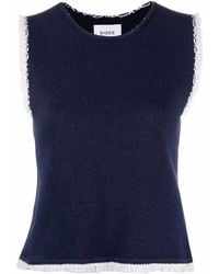 Barrie - Fringe-Trim Top - Lyst