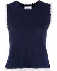 Barrie - Fringe-Trim Top - Lyst