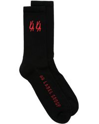 44 Label Group - Logo-intarsia Ribbed Socks - Lyst
