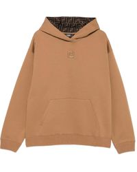 Fendi - Hoodie Met Geborduurd Ff-Logo - Lyst