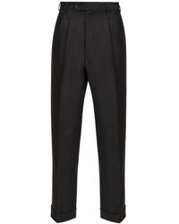 Maison Margiela - Four-Stitch Logo Tailored Trousers - Lyst