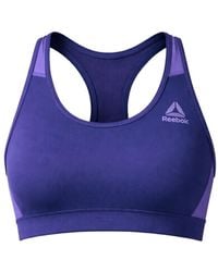 Reebok - Cutout-Racer Bra Top - Lyst